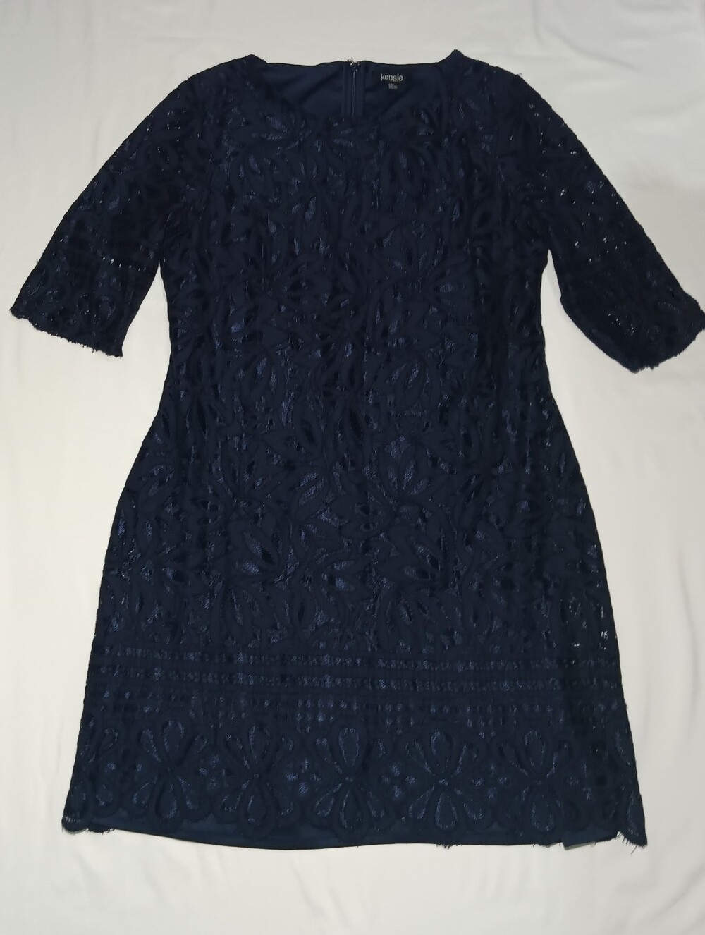 Kensie Navy Lace Midi Dress